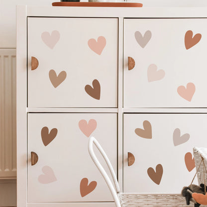 Boho Hearts Nursery Wall Sticker