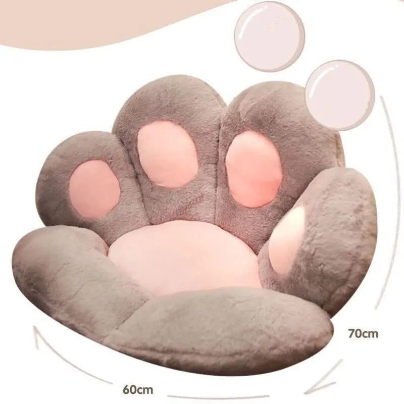 Cozy Cat Paw Plush Pillow