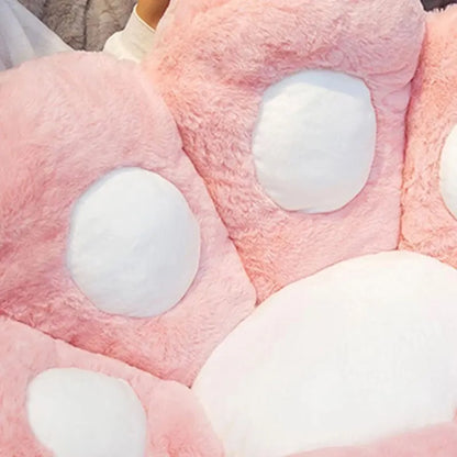 Cozy Cat Paw Plush Pillow