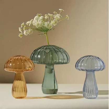 Jelly Mushroom Glass Vase