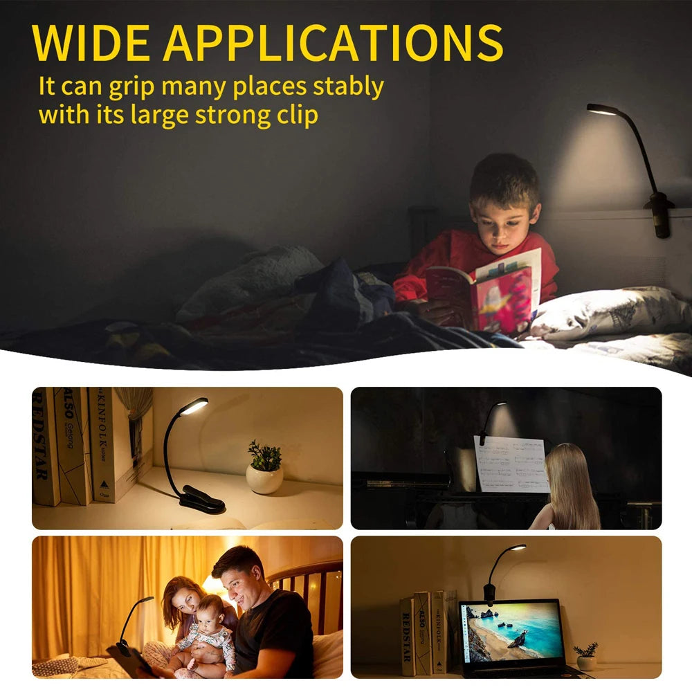 Usb Rechargeable 7-Led Reading Light