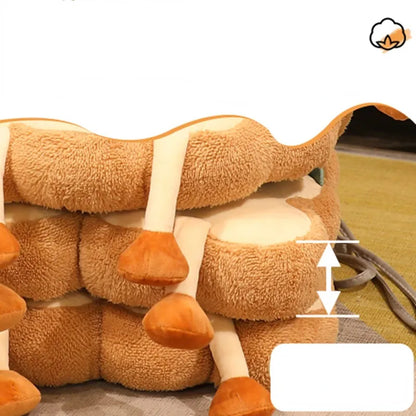 Bread Slice Memory Foam Cushion