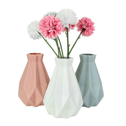 Nordic-Inspired Plastic Flower Vase