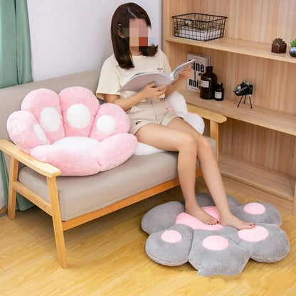 Cozy Cat Paw Plush Pillow