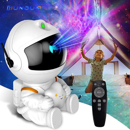 Starry Astronaut Night Light Decor