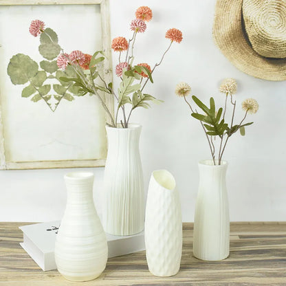 Nordic-Inspired Plastic Flower Vase