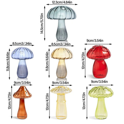 Jelly Mushroom Glass Vase