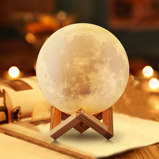 Starry Moon Nightlight with Stand