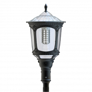 SOLTECH VICTORIA solar post top light in black finish