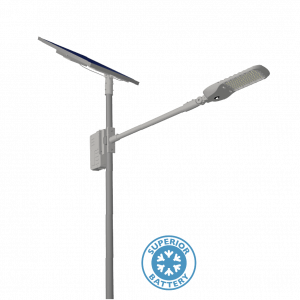 SOLTECH SATELIS PRO solar area light in gray finish